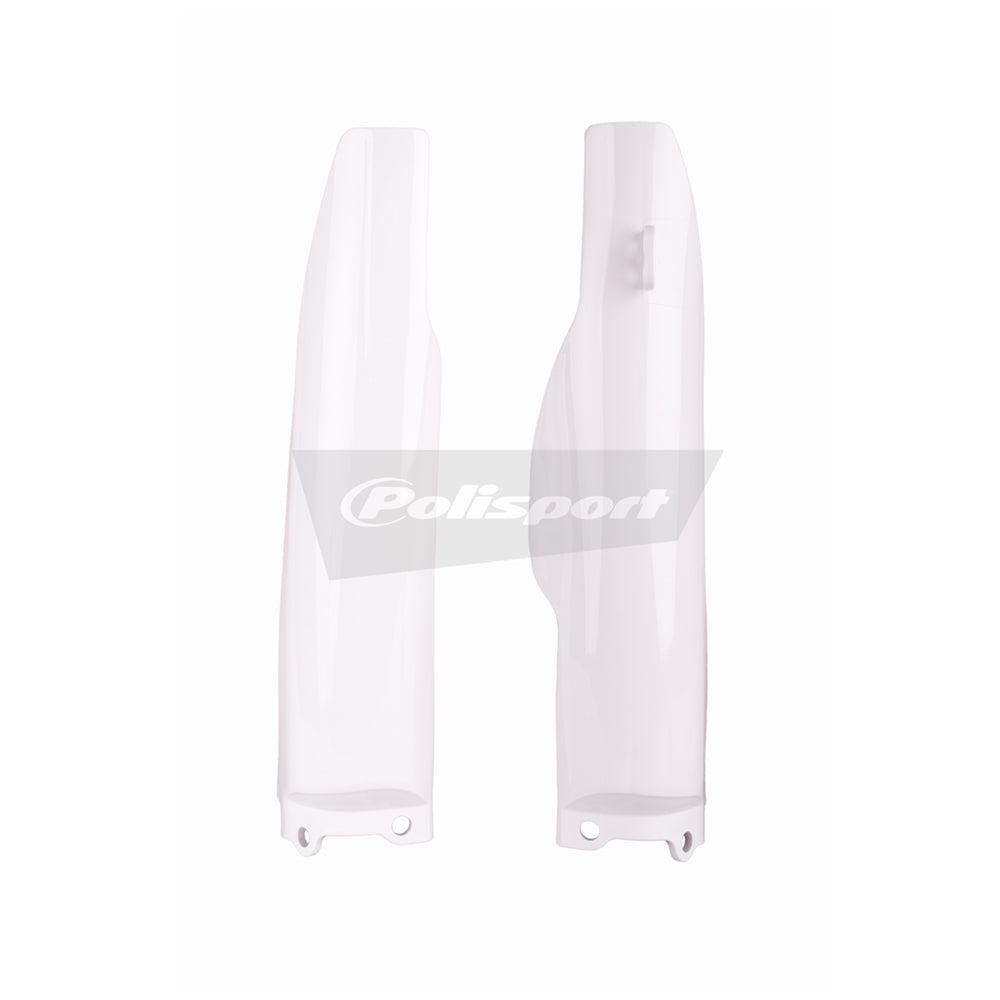 Polisport Plastic Lower Fork Guards For Kawasaki KX 250 2004-2008 OEM Color White